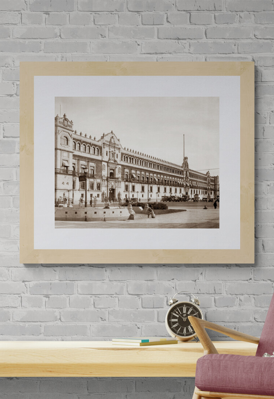 El Palacio Nacional y vista parcial del Zócalo