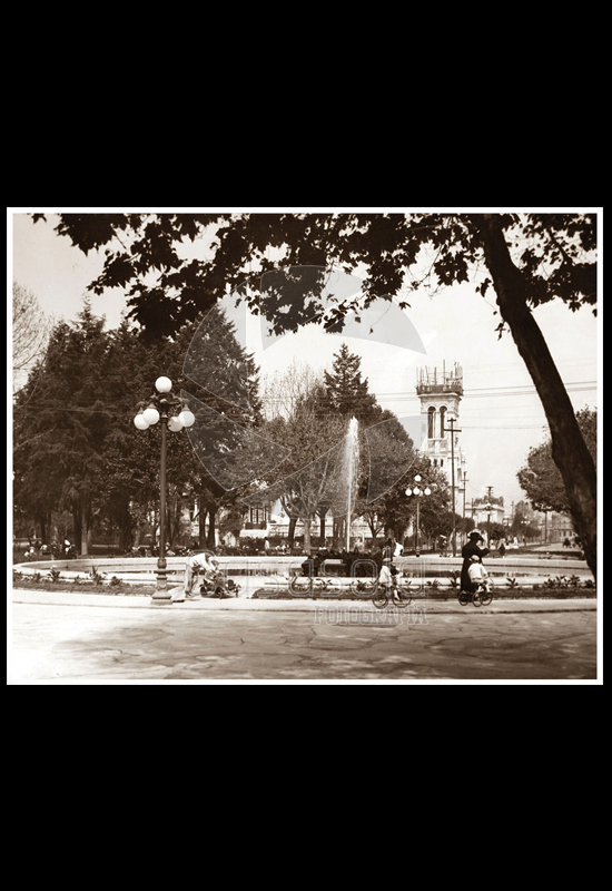 La fuente de La Plaza Río de Janeiro en la Colonia Roma