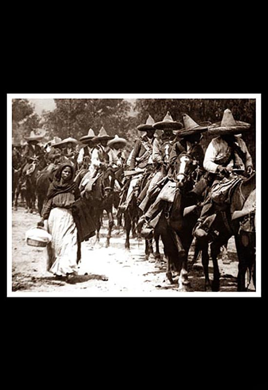 Soldaderas a pie, zapatistas a caballo