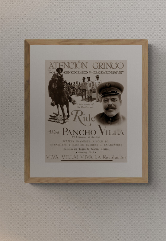 Cartel de reclutamiento del ejército villista