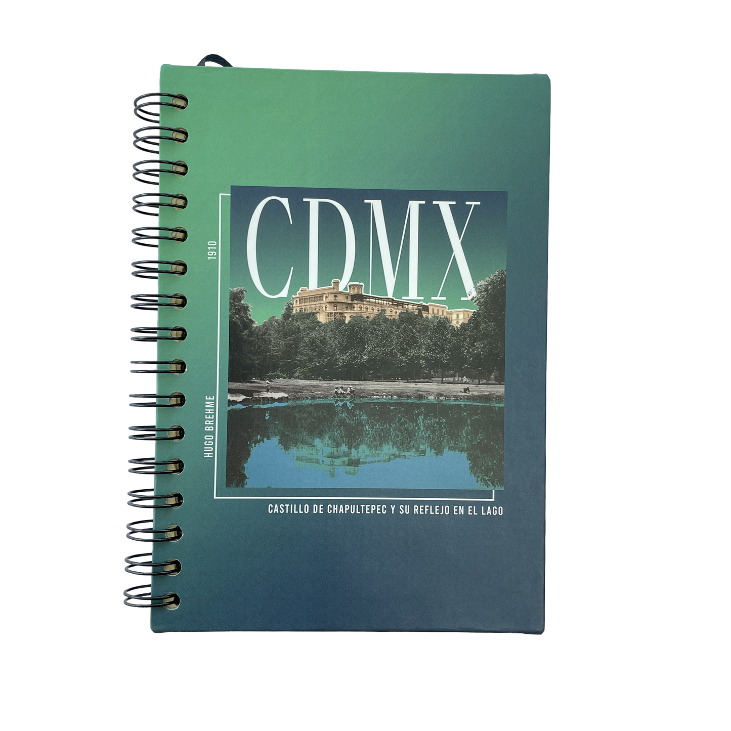 Libreta Chapultepec anochecer fotografía intervenida Casasola Fotografía