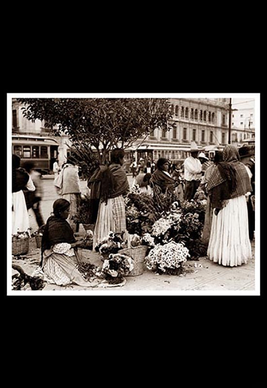 Vendedoras de flores en el Zócalo