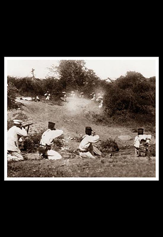 Combate entre tropas federales y tropas zapatistas