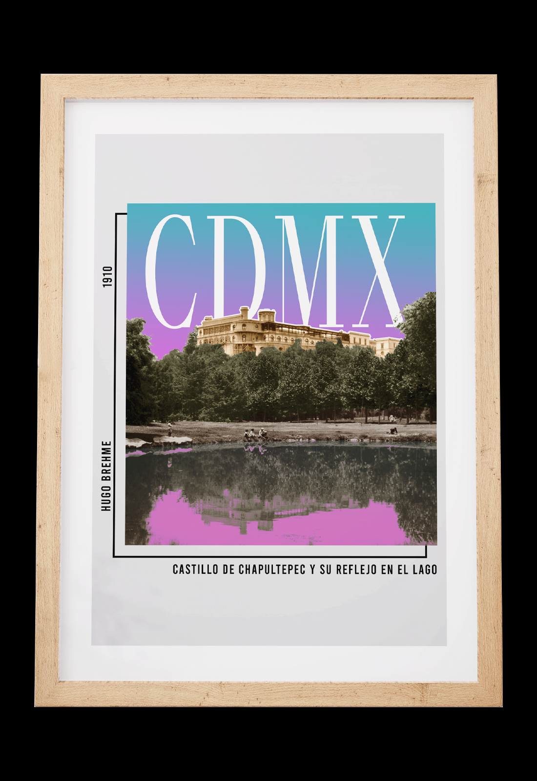 Marco Chapultepec fotografía intervenida Casasola Fotografía