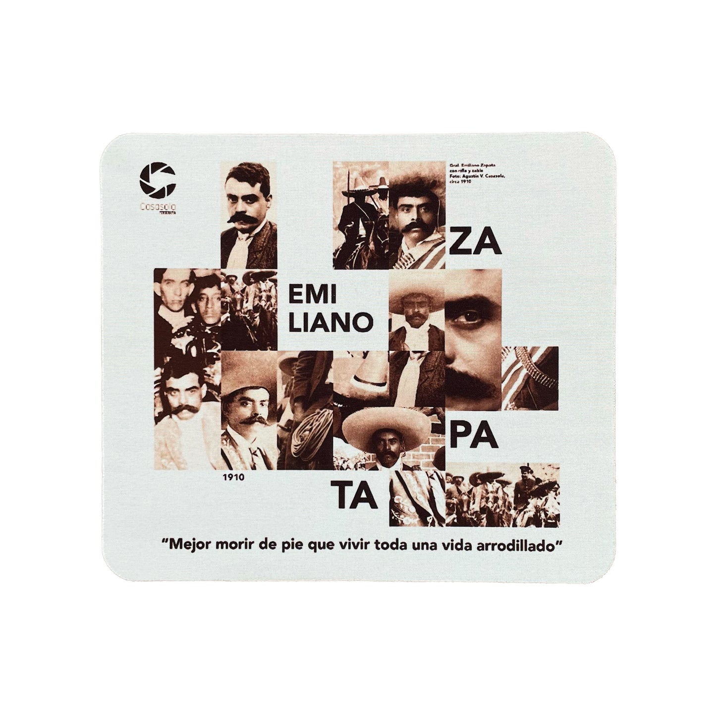 Mouse pad Mirada a Zapata fotografía intervenida Casasola fotografía