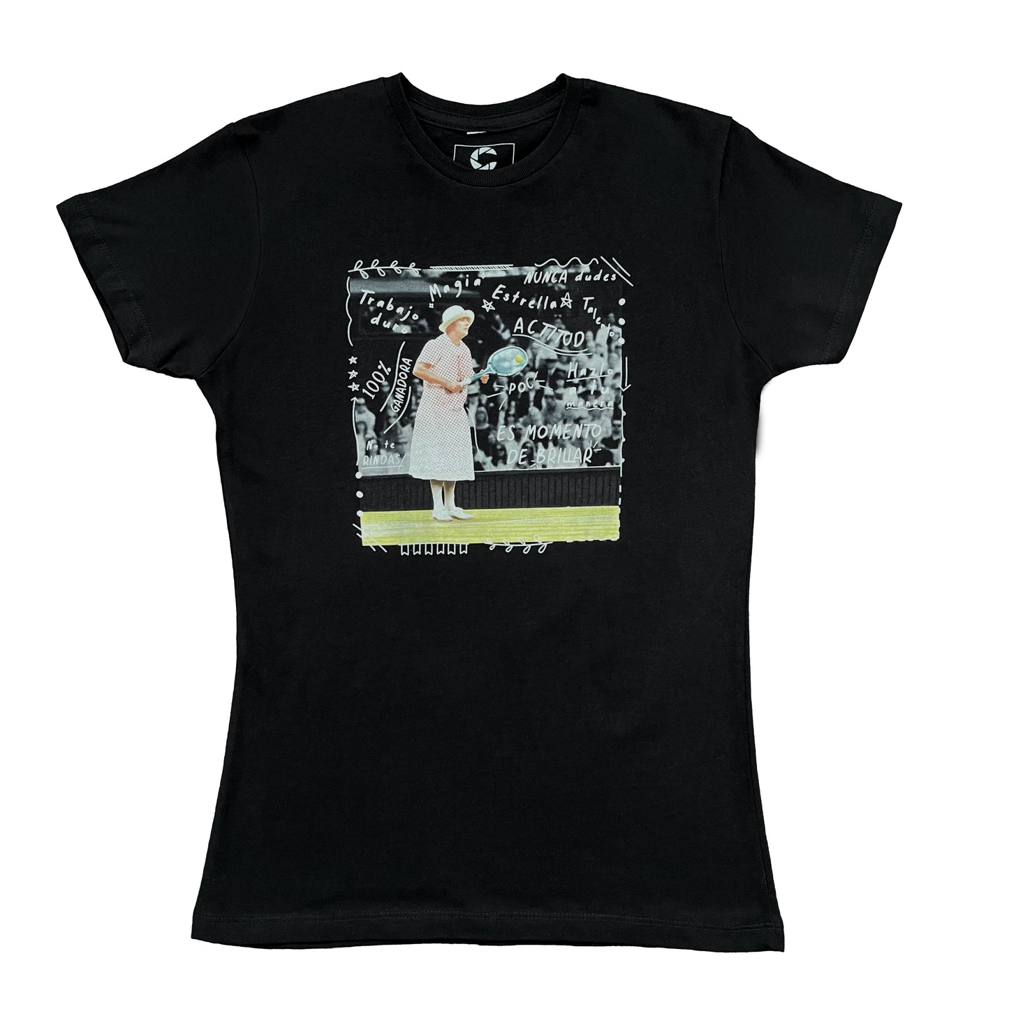 Playera negra Todo o nada fotografía intervenida Casasola fotografía