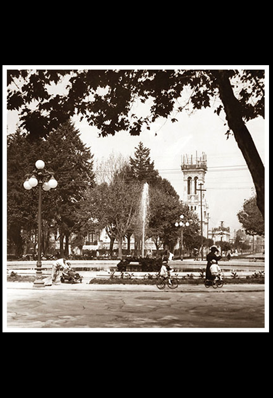 La fuente de La Plaza Río de Janeiro en la Colonia Roma