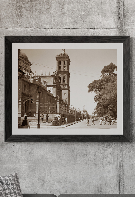 Vista parcial de la Catedral de Puebla