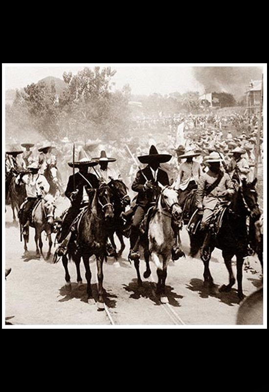 Gral. Emiliano Zapata entrando a Cuautla, Mor.
